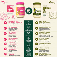 Fresh Vintage Farms mayo spread on bread illustrating easy spreading benefit