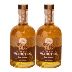 Fresh Vintage Farms front packaging shows two bottles, highlighting pantry-ready walnut flavor