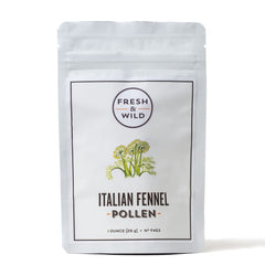 Fresh & Wild front jar showing packaging and 1 oz size, highlights gourmet finish