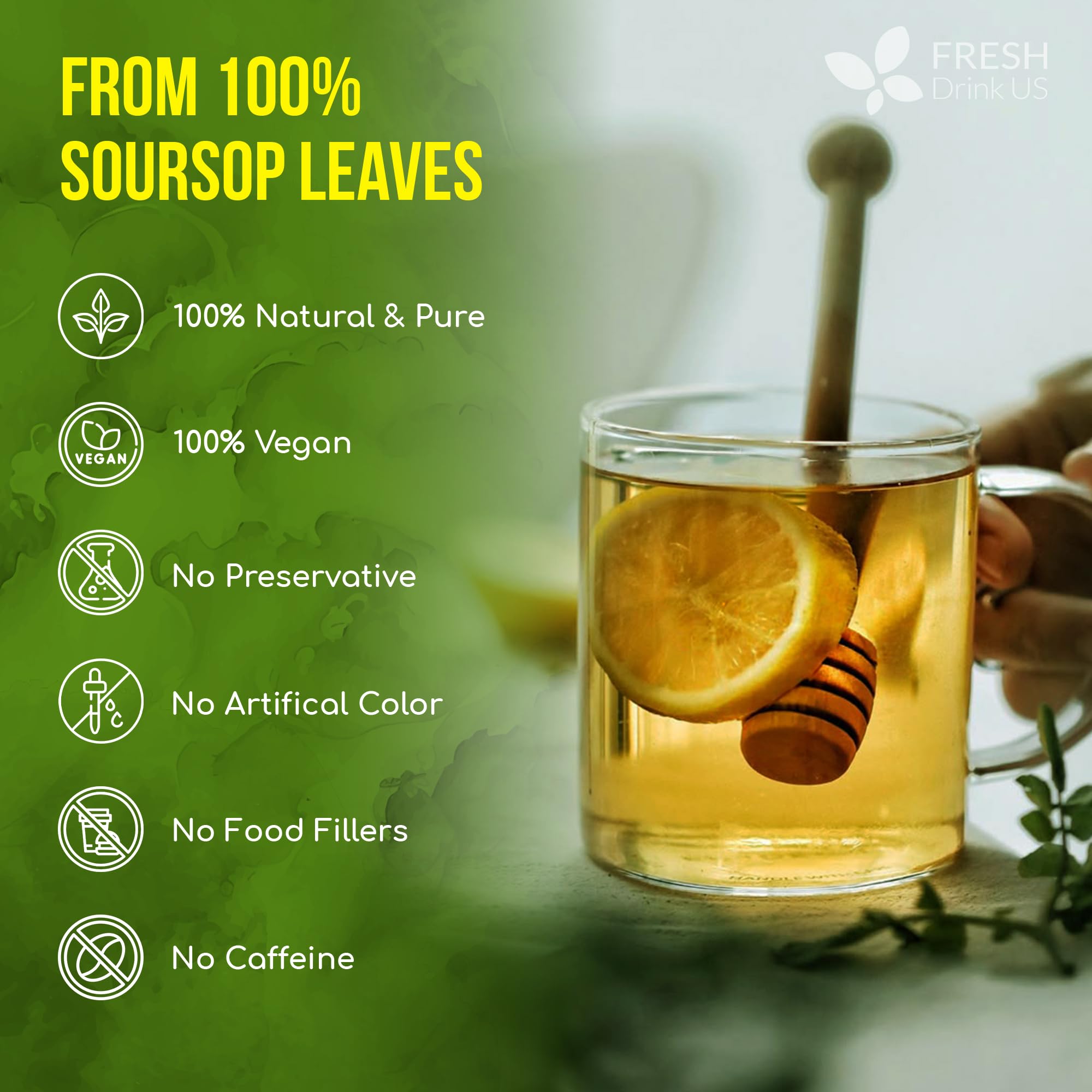 FreshDrinkUS biodegradable corn-fiber bag material demonstrating eco-friendly choice