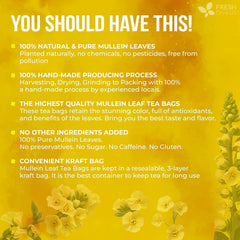 FRESHDRINKUS dried mullein leaves texture emphasizing natural purity and quality