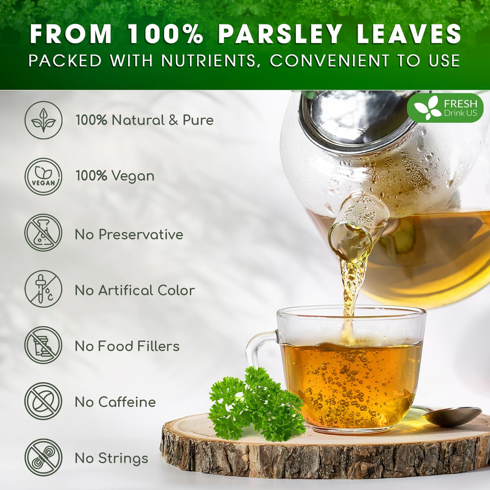 FRESHDRINKUS dried parsley leaves texture showing quality and natural aroma
