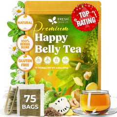 FRESHDRINKUS front packaging showing 75 tea bags and brand clarity