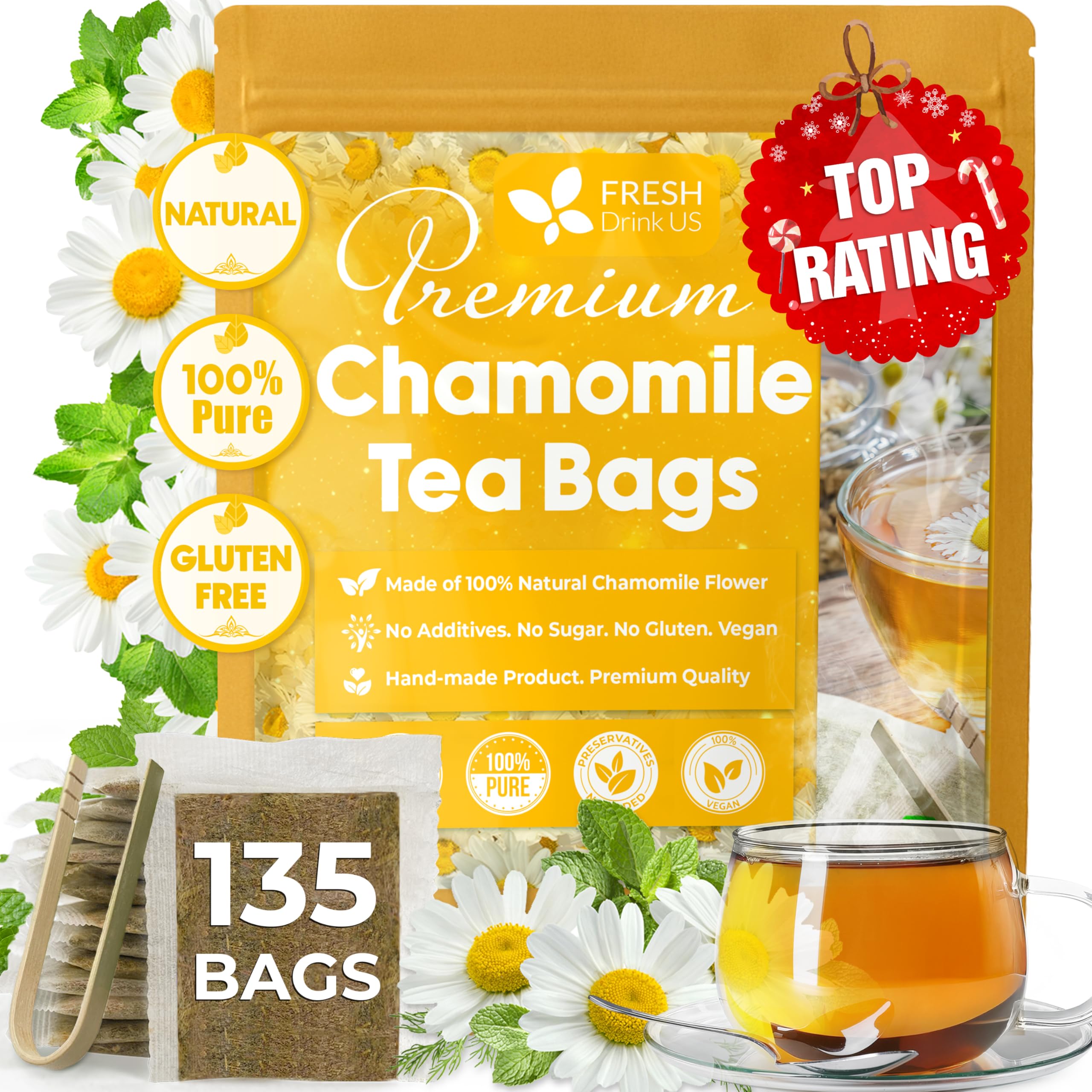 FRESHDRINKUS front packaging showing 135-count and sustainable benefits
