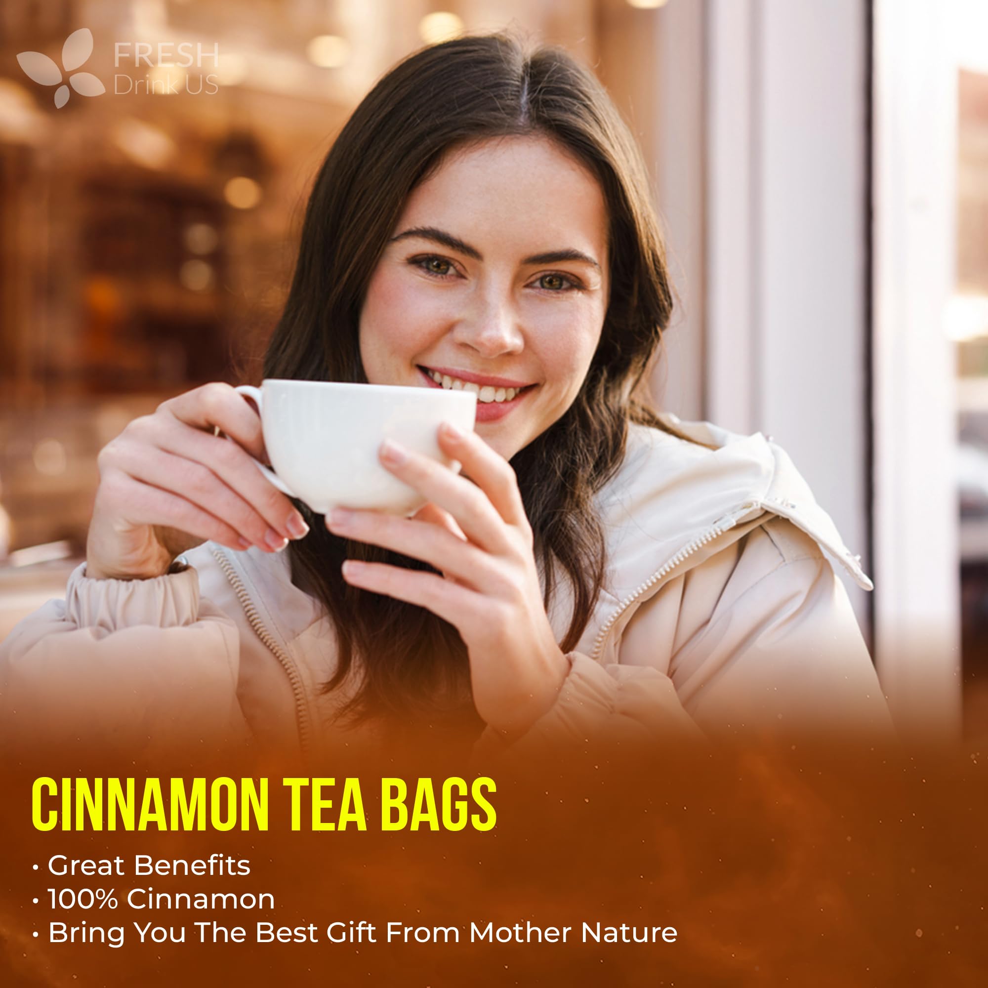 FRESHDRINKUS lifestyle breakfast scene showing tea paired with morning routine enjoyment
