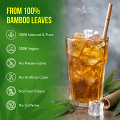 Texture of dried bamboo leaves used by FRESHDRINKUS showing natural quality and purity benefit