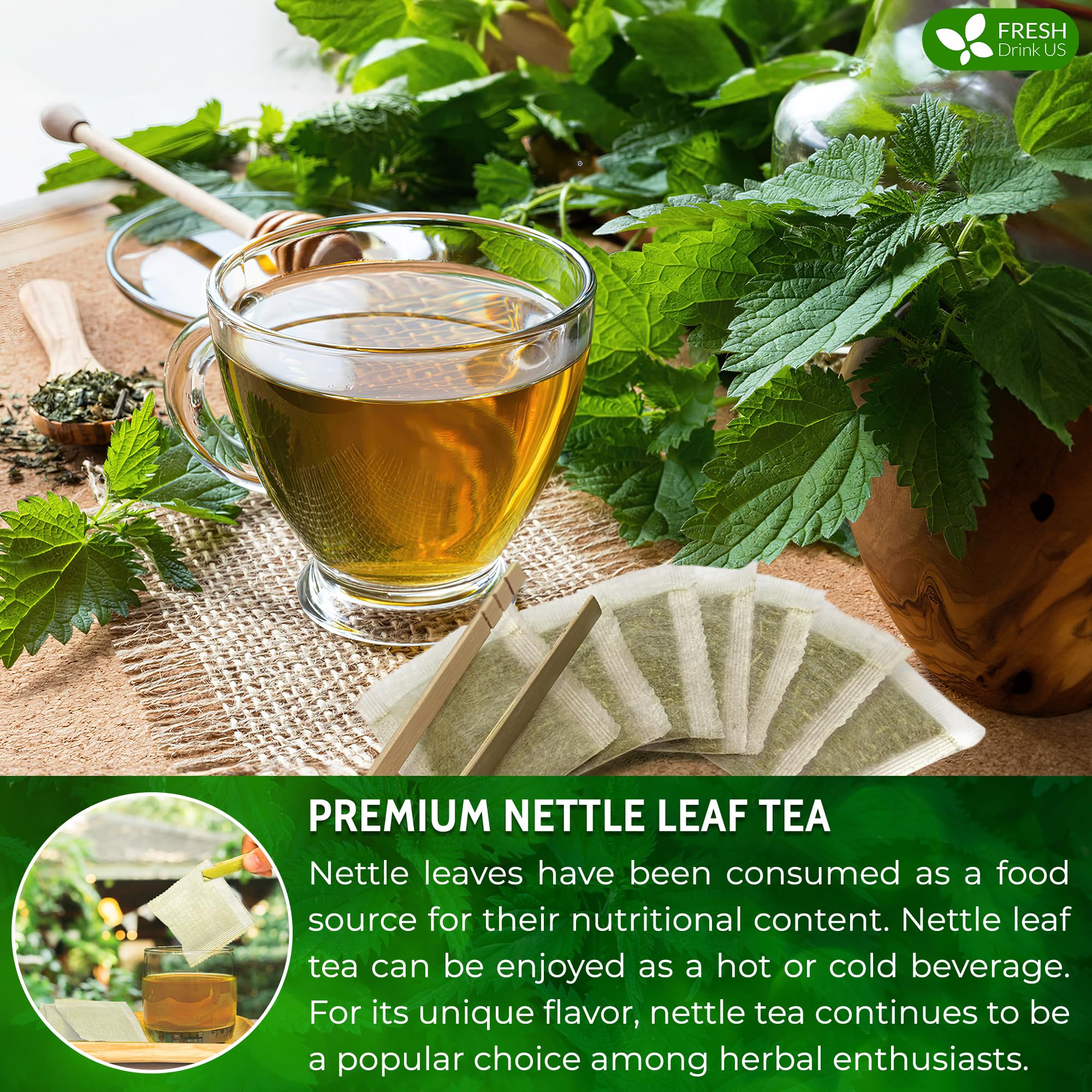 FreshDrinkUS lifestyle morning scene with kettle and cup showing daily ritual benefit
