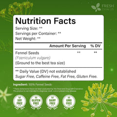 FRESHDRINKUS close-up fennel seeds highlighting natural quality