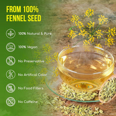 FRESHDRINKUS steeped cup of fennel tea showcasing aromatic clarity