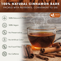 FreshDrinkUS cinnamon stick steeping in mug for rich beverage aroma