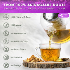 FRESHDRINKUS corn-fiber tea bag close-up highlighting biodegradable material and purity