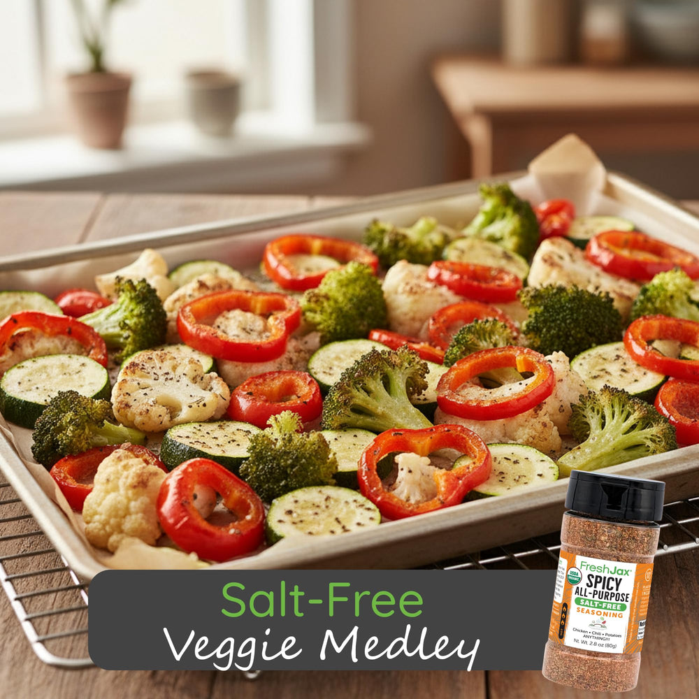 FreshJax ground blend texture close-up with visible herbs and spices, delivers vibrant aroma