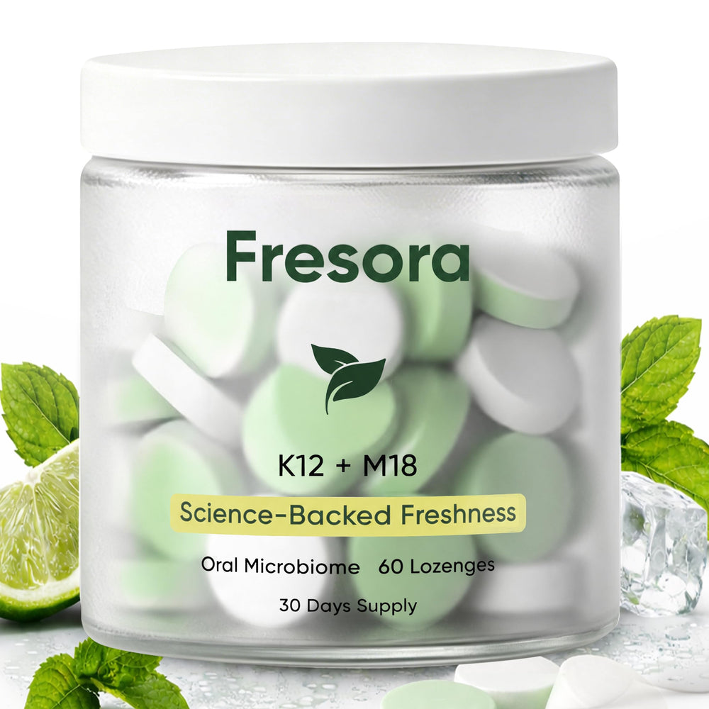 Fresora front packaging showing bottle and label for easy identification and storage