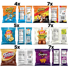 Frito-Lay open box with individually wrapped snack bags for quick selection