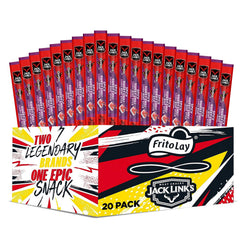 Frito Lay front packaging showing Jack Link's Doritos spicy sweet chili flavor and multipack benefit