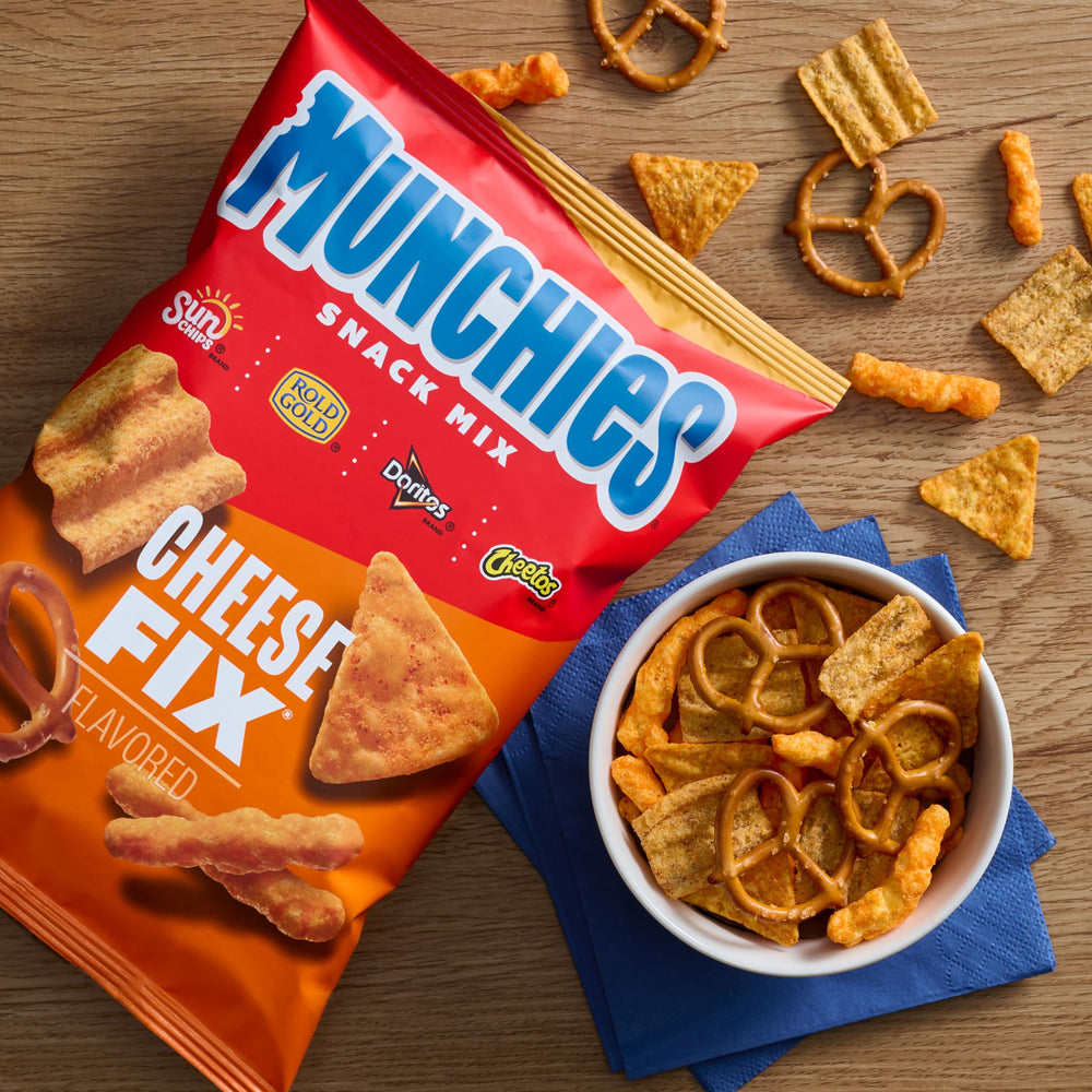 Frito‑Lay Munchies peanut butter crackers detail showing savory snack pairing