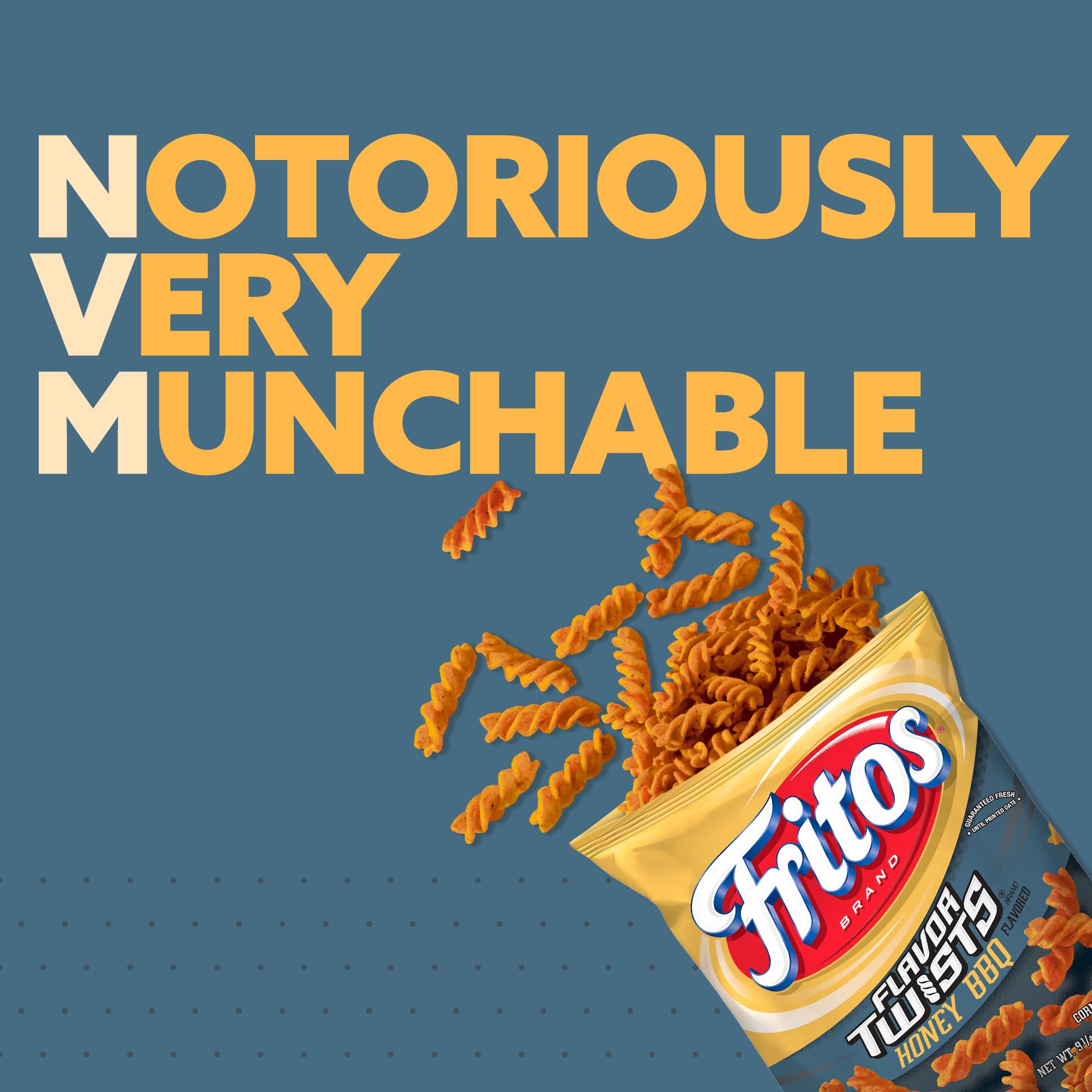 Frito Lay variety pack next to hand showing size and single-serve portability