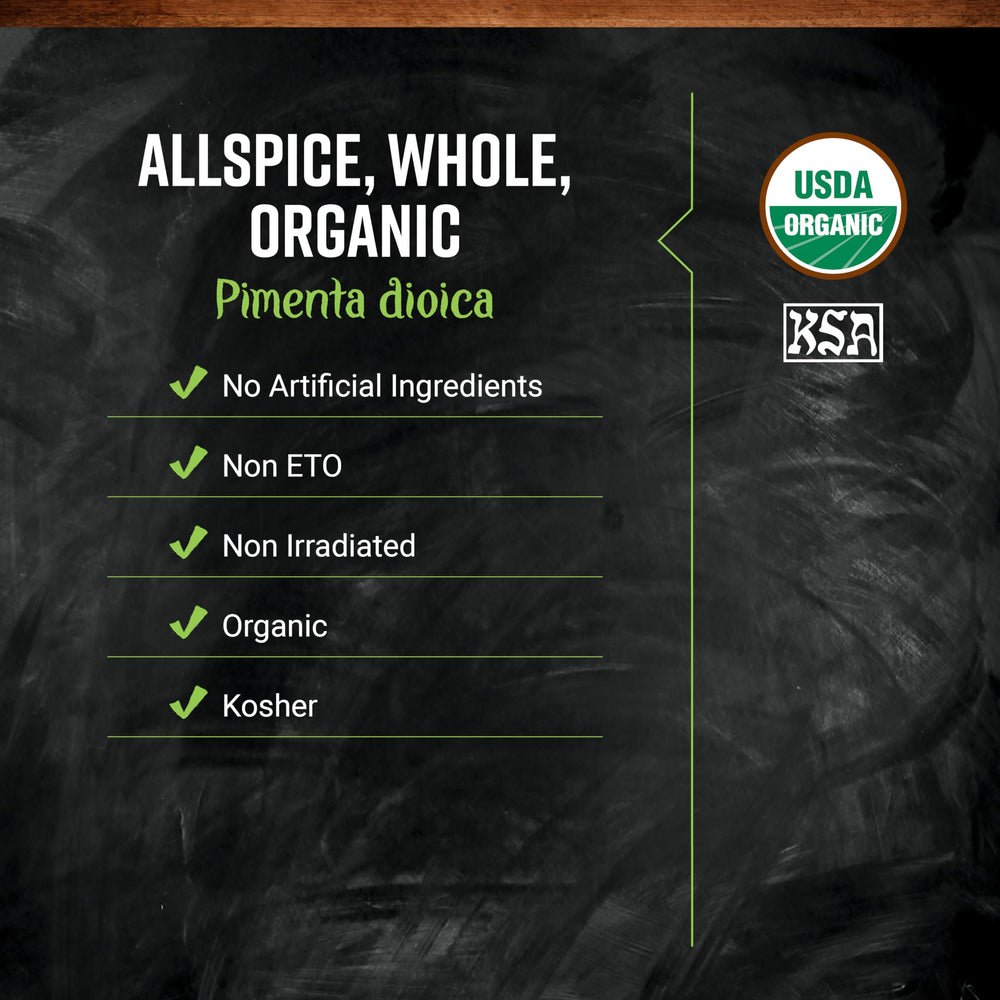 Spoon of Frontier Co‑op allspice next to measuring scale demonstrating bulk quantity advantage