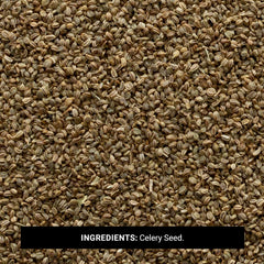 Close-up of whole celery seeds texture highlighting Frontier Co-op freshness and aroma