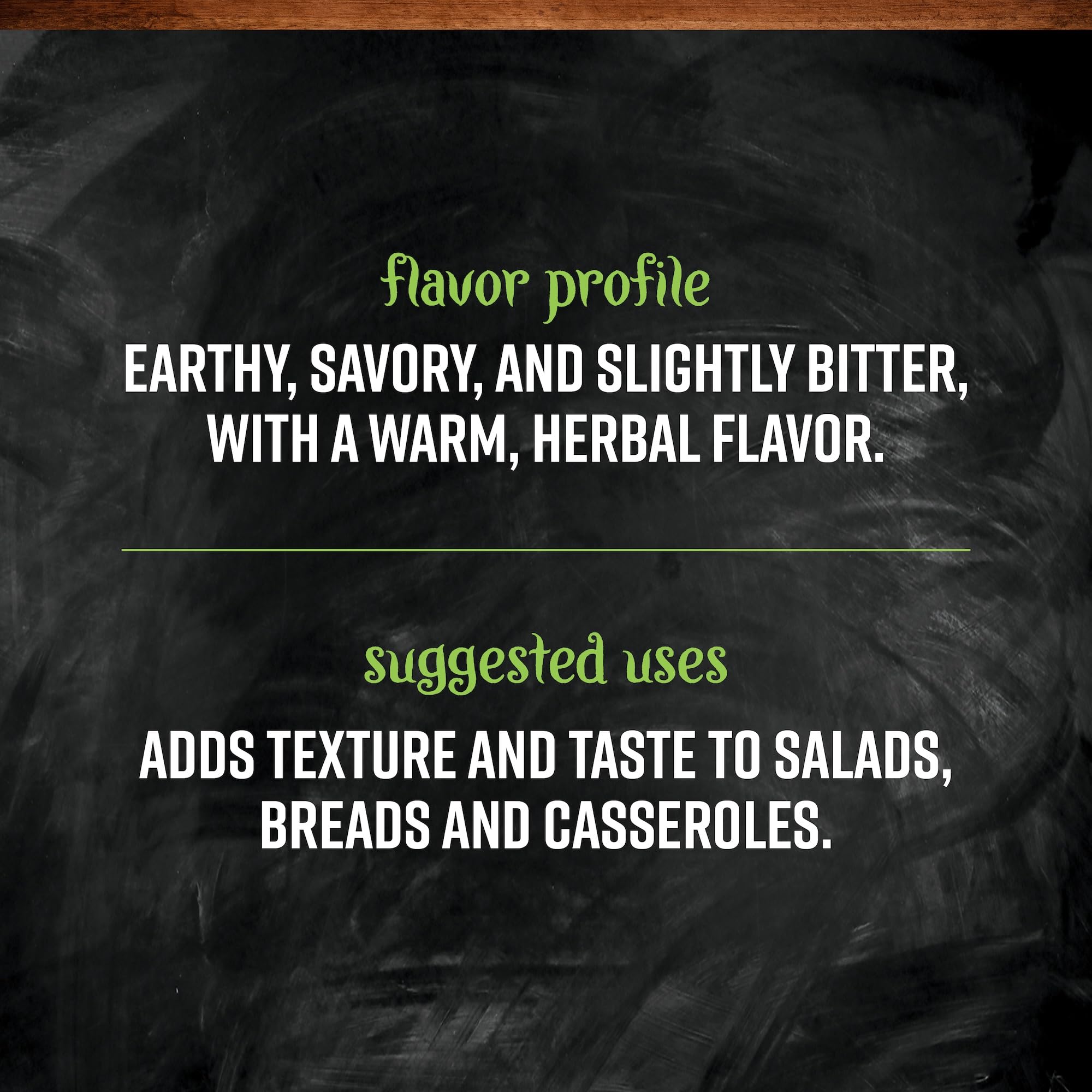 Crushed Frontier Co-op celery seed with mortar showing released oils for stronger flavor