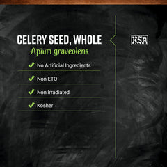 Pickling jar with whole celery seeds from Frontier Co-op adding savory flavor