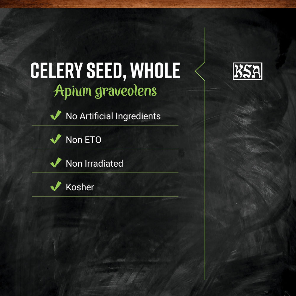 Wooden spoon with Frontier Co-op celery seeds conveying portion size and cooking convenience