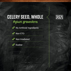 Wooden spoon with Frontier Co-op celery seeds conveying portion size and cooking convenience