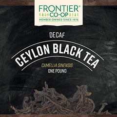 Frontier Co-op loose leaves close up showing broken orange pekoe texture and flavor