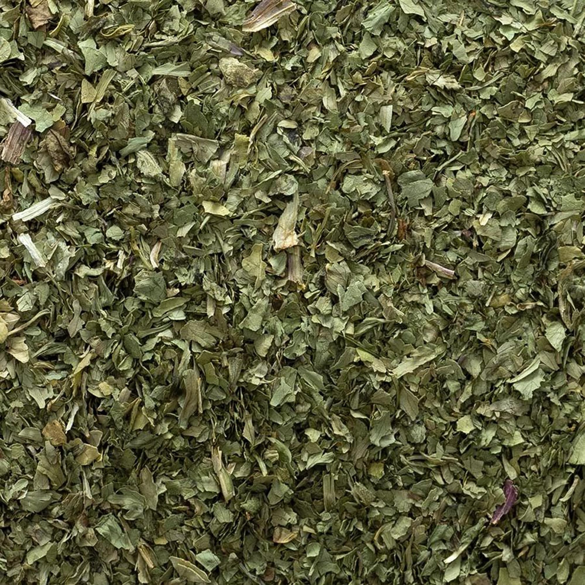 Close-up of cut and sifted Frontier Co-op cilantro texture, consistent flakes for even seasoning