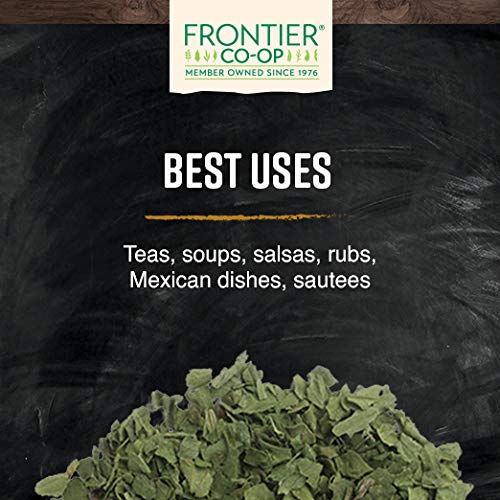 Label close-up on Frontier Co-op bag showing organic and kosher certifications for trust