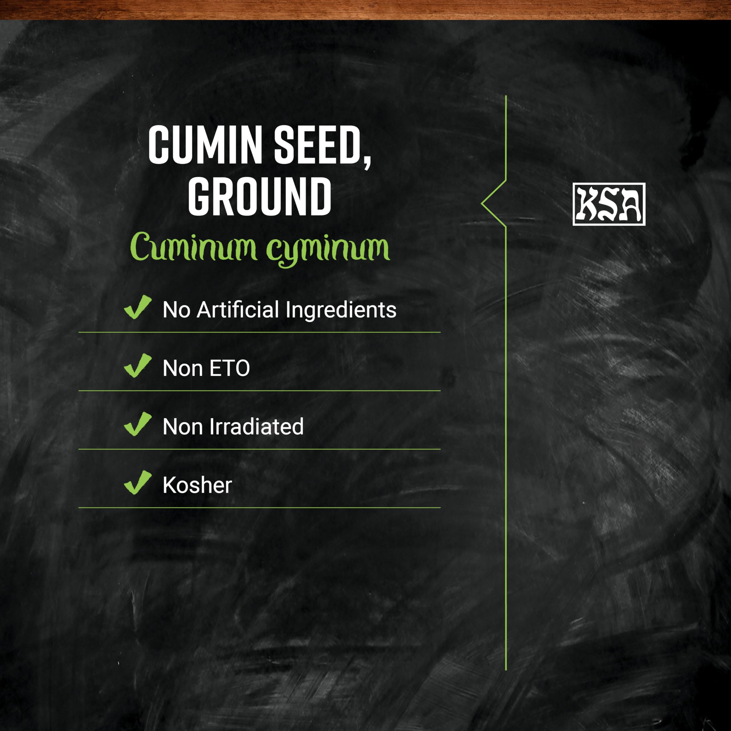 Frontier Co-op wooden spoon of cumin showing fine texture and aroma