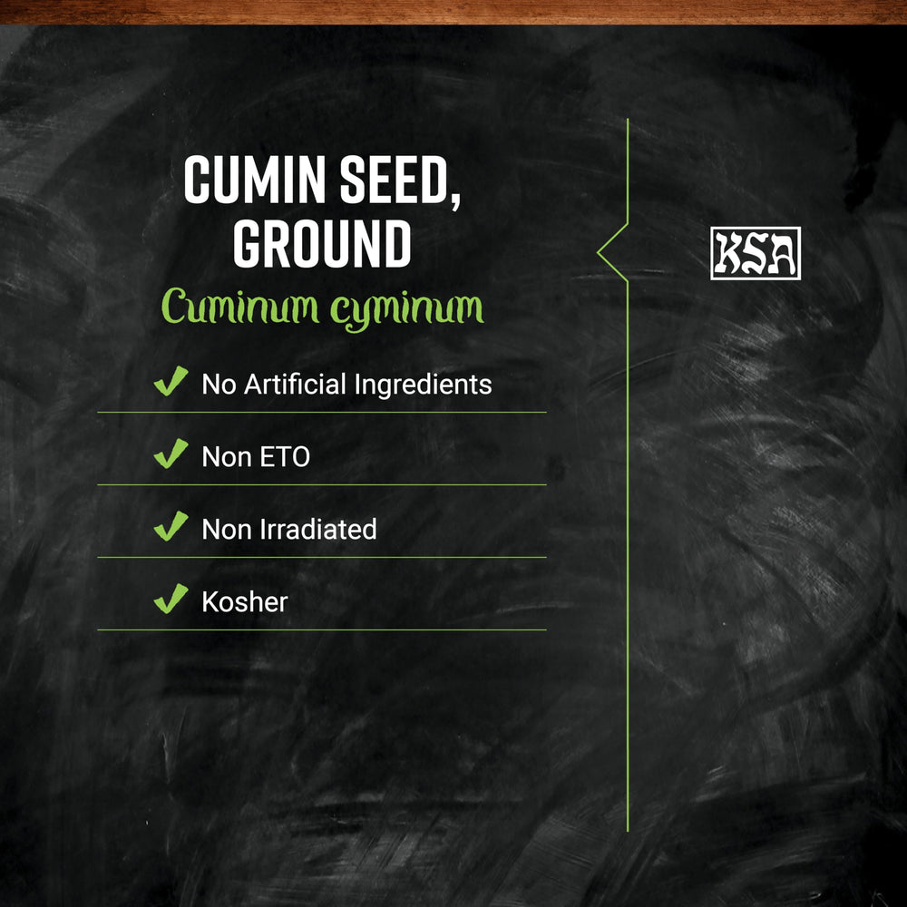 Frontier Co-op wooden spoon of cumin showing fine texture and aroma