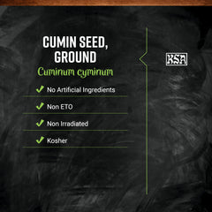 Frontier Co-op wooden spoon of cumin showing fine texture and aroma
