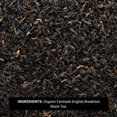 Frontier Co-op tea poured with milk illustrating smooth balanced taste