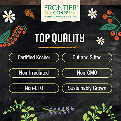 Frontier Co-op brewed eucalyptus tea in cup showing clear infusion aroma