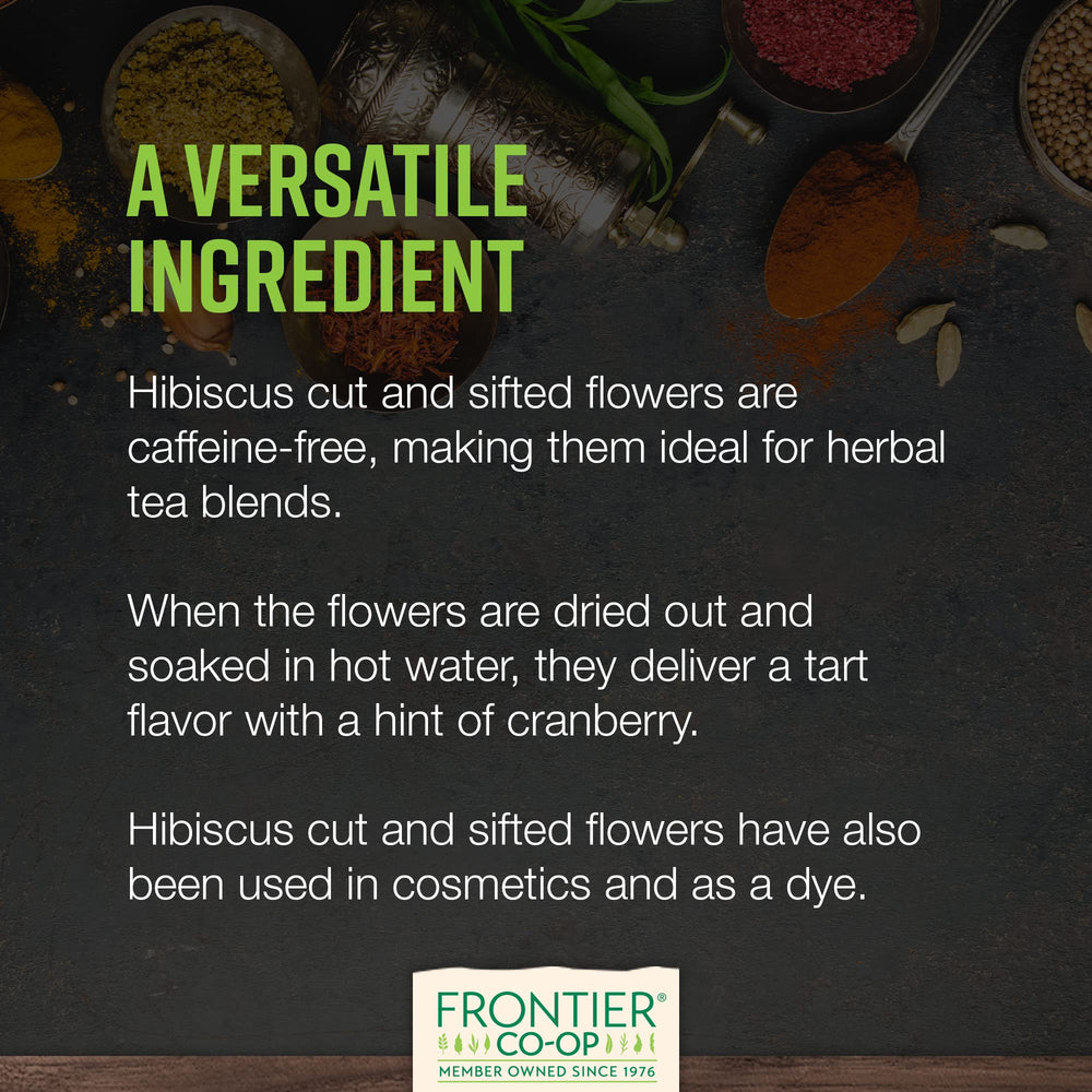 Frontier Co-op hibiscus-infused syrup in jar illustrating bright color for recipes