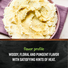 Spoonful of medium ground pepper by Frontier Co-op showing texture and aroma benefit