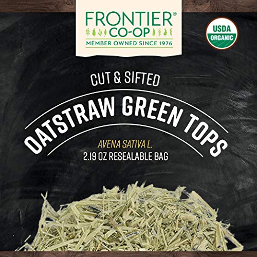 Frontier Co-op close-up of cut and sifted oatstraw texture and soft color