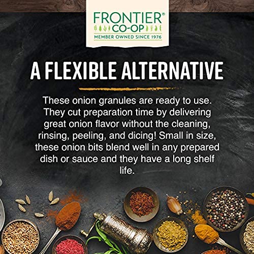 Frontier Co-op granules close-up texture showing easy dispersal benefit