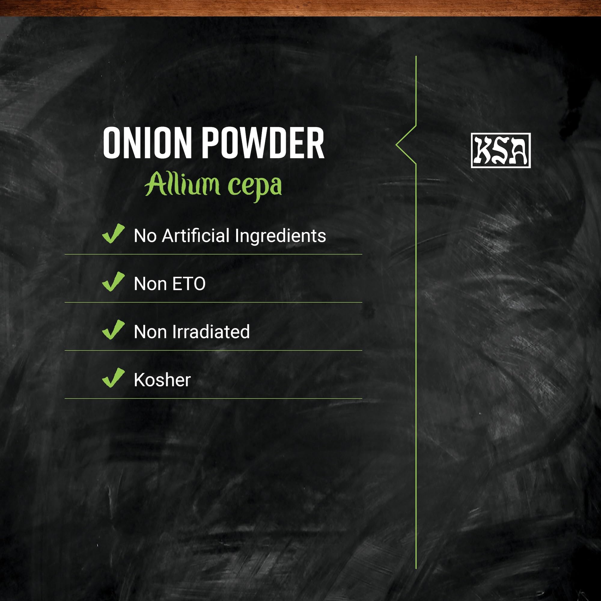 Frontier Co-op spoon measuring onion powder to show easy portioning and strong flavor