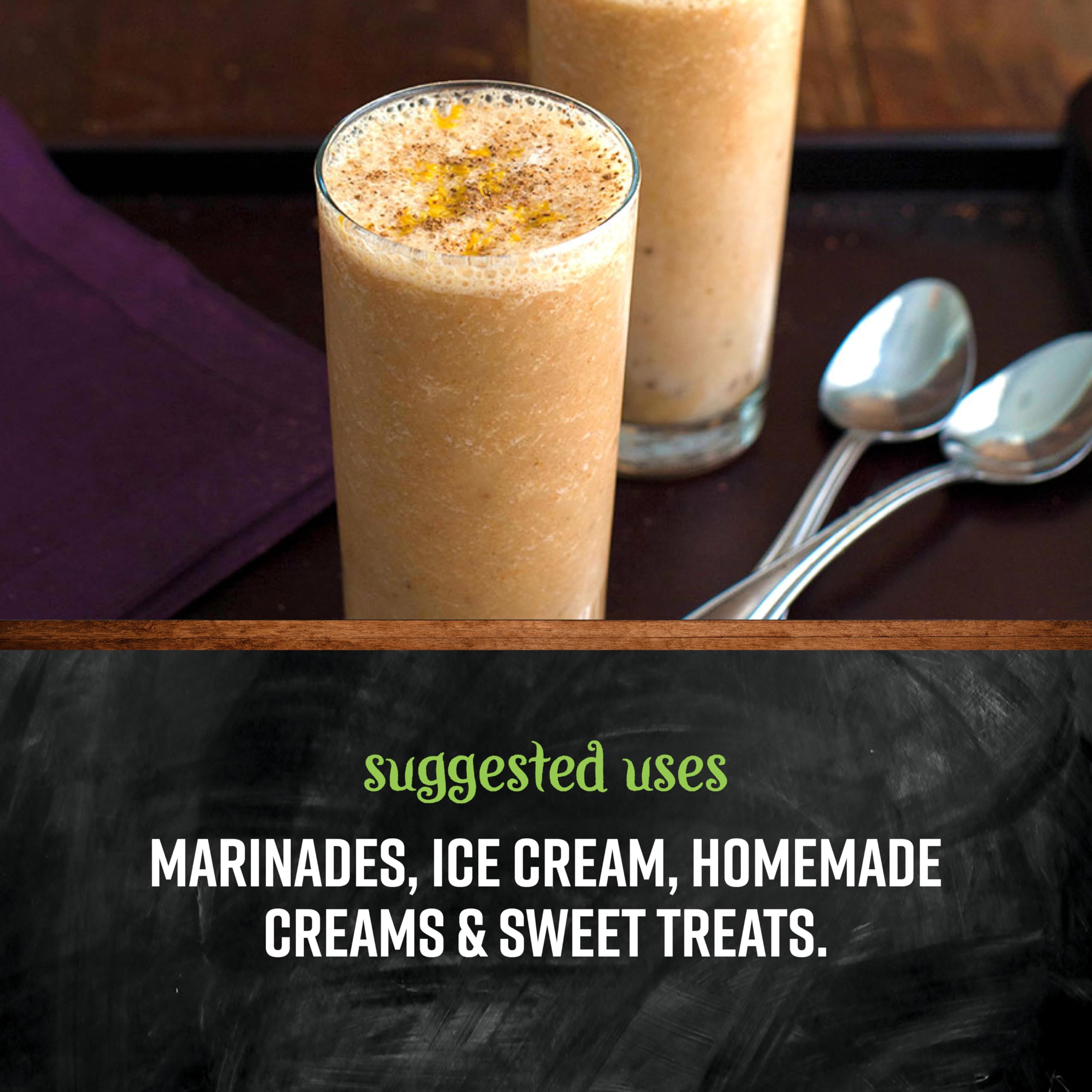Frontier Co-op stirred into creamy pudding highlighting even orange infusion and aroma
