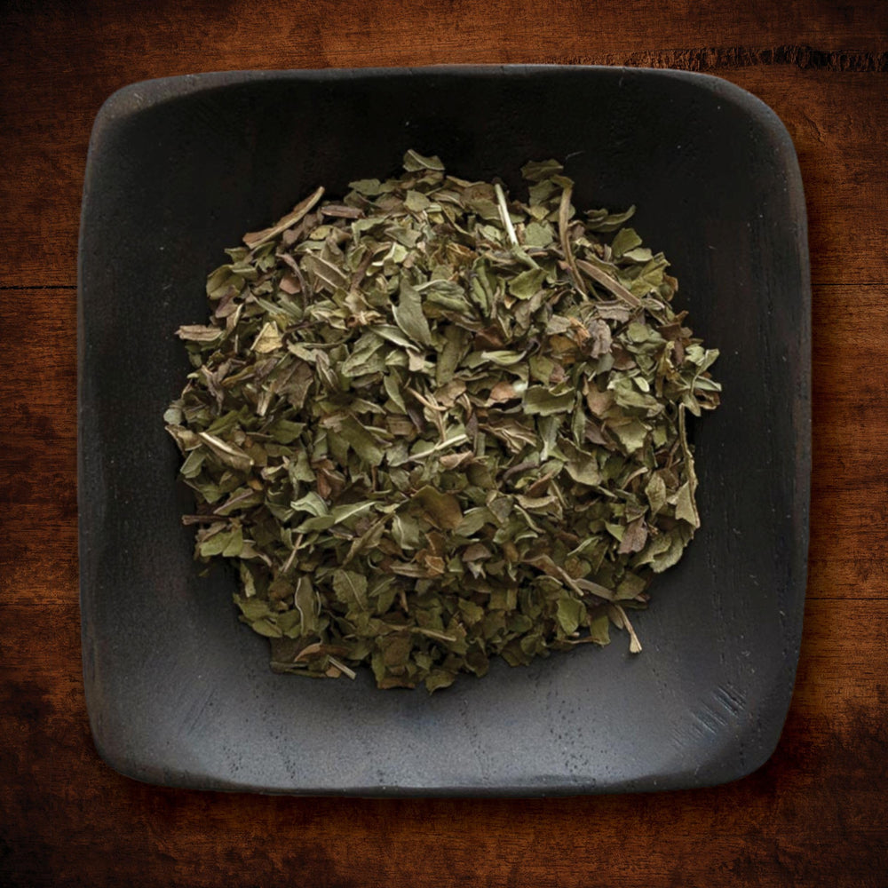 Frontier Co-op peppermint sachet in drawer illustrating natural freshening benefit