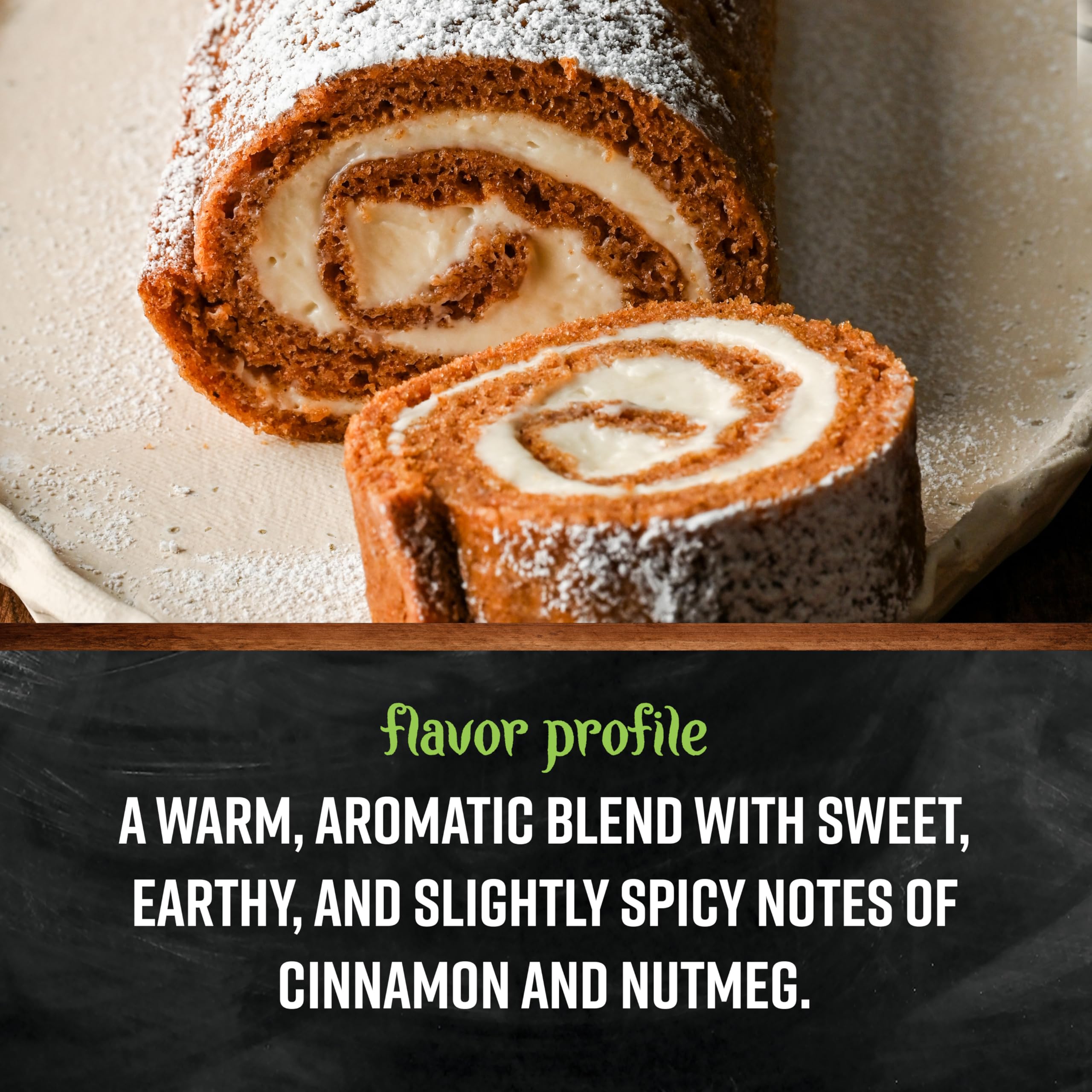Measuring spoon of Frontier Co-op pumpkin pie spice ready to season dishes