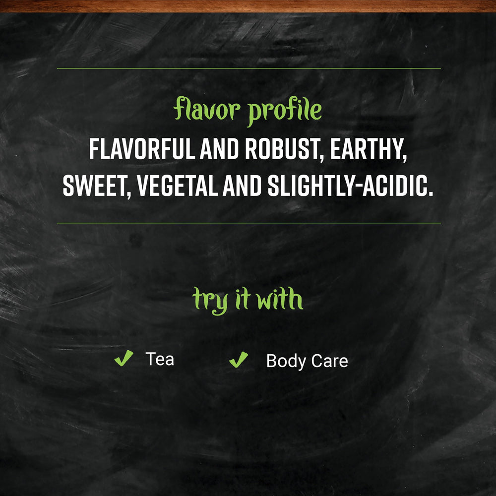 Cup of brewed Frontier Co-op red raspberry leaf tea demonstrating caffeine-free comfort