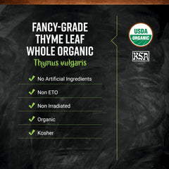 Frontier Co-op thyme close-up leaf texture highlighting aroma and quality