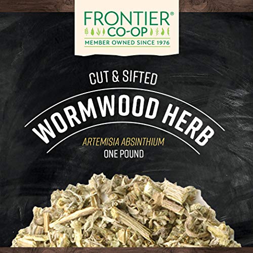 Frontier Co-op close-up of cut and sifted wormwood emphasizing aromatic texture