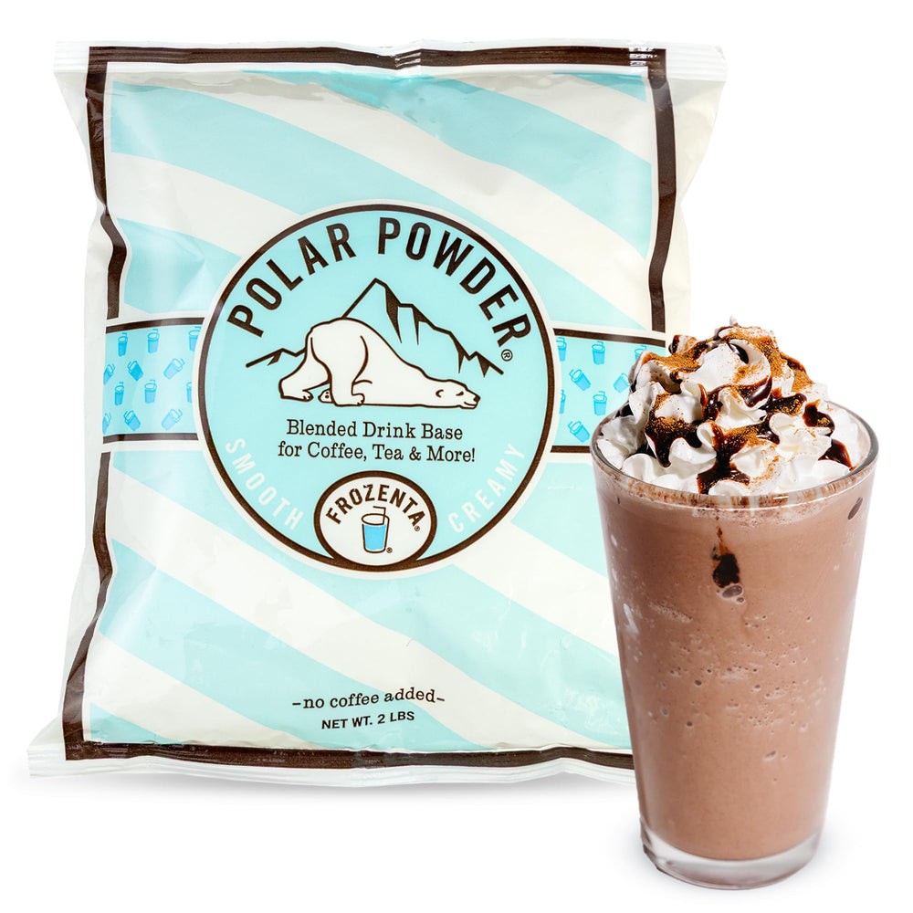 Frozenta front packaging showing polar powder and serving count benefit