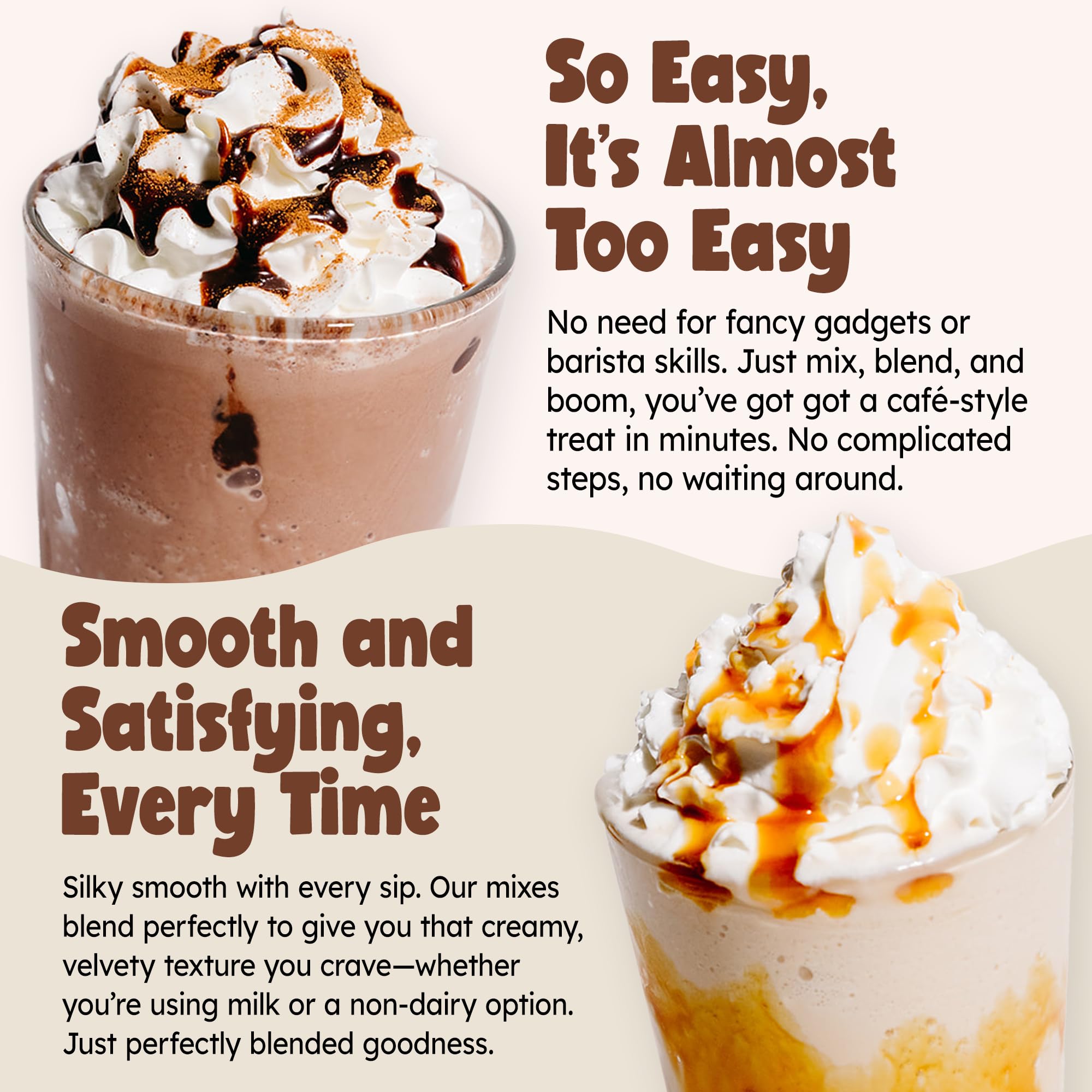 Frozenta fruit smoothie pouring action illustrating flavor versatility