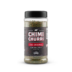 Frugoni jar front label showcasing chimichurri brand and convenience