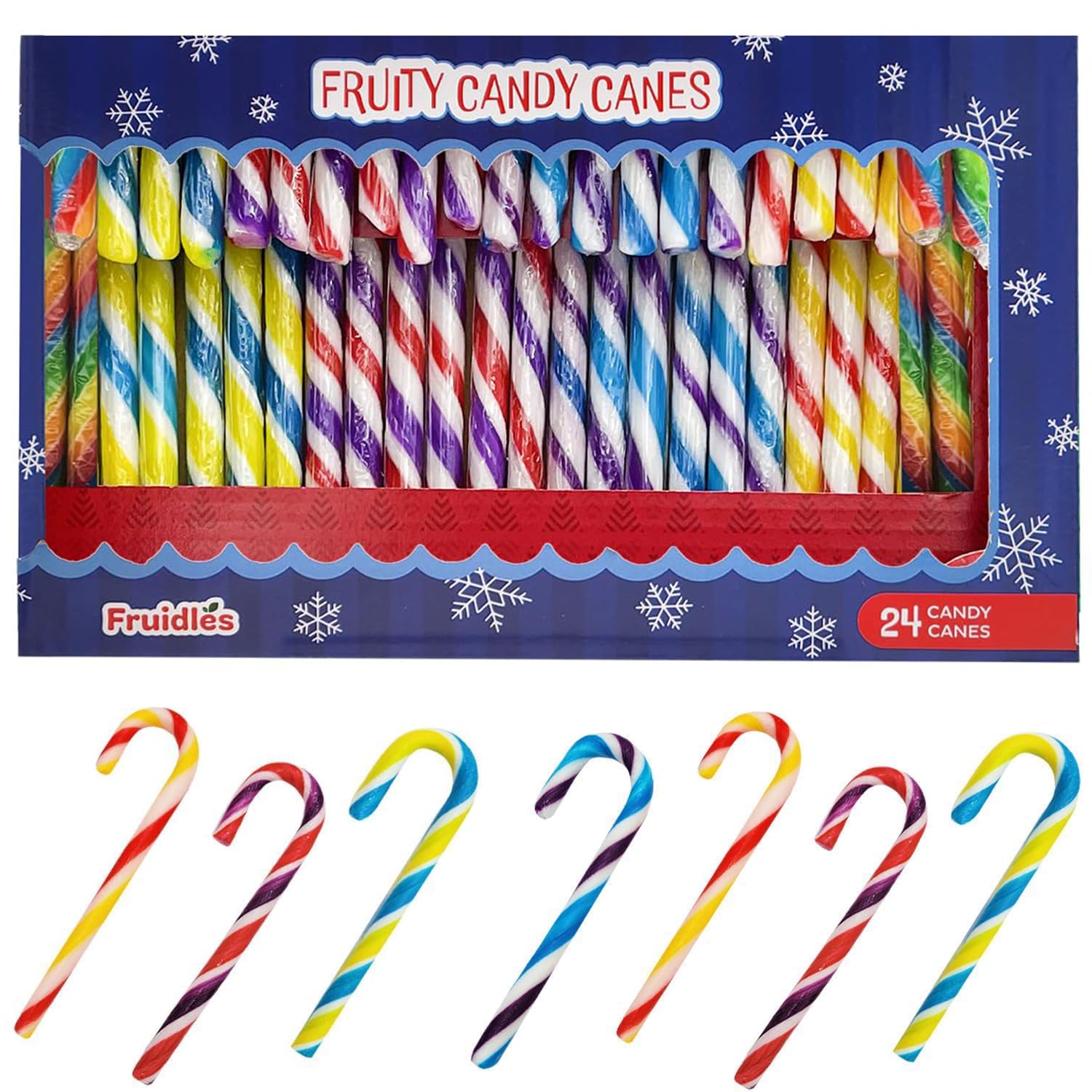 Fruidles front packaging showing 24-count festive assortment and easy gifting